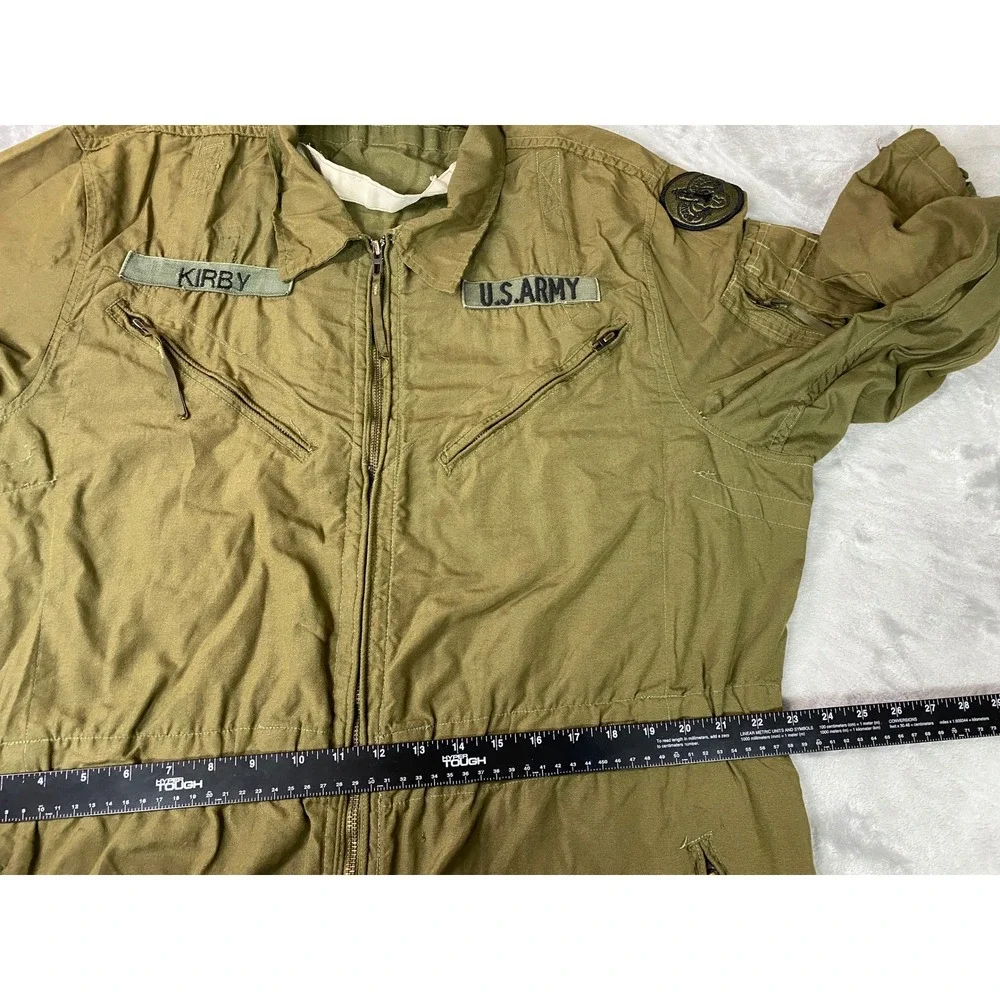 Vintage 80's US Army Combat Coveralls Mens XL Green MIL-C-44077C 3rd A.C.R Patch
